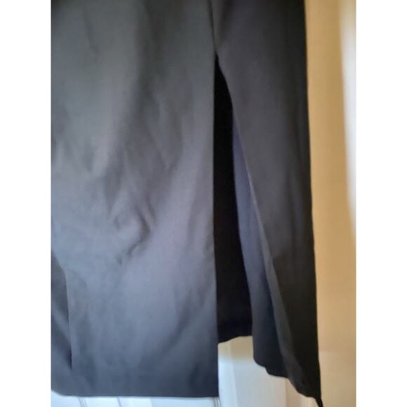 Anthropologie BHLDN‎ Dress ONE SHOULDER Sz 12 Black Slit Cutout Back Midi NEW - Picture 4 of 16